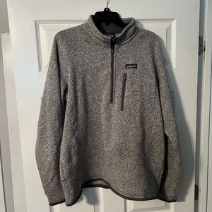 Patagonia Men’s Better Sweater Size L 1/4 Zip Pullover in Stonewash